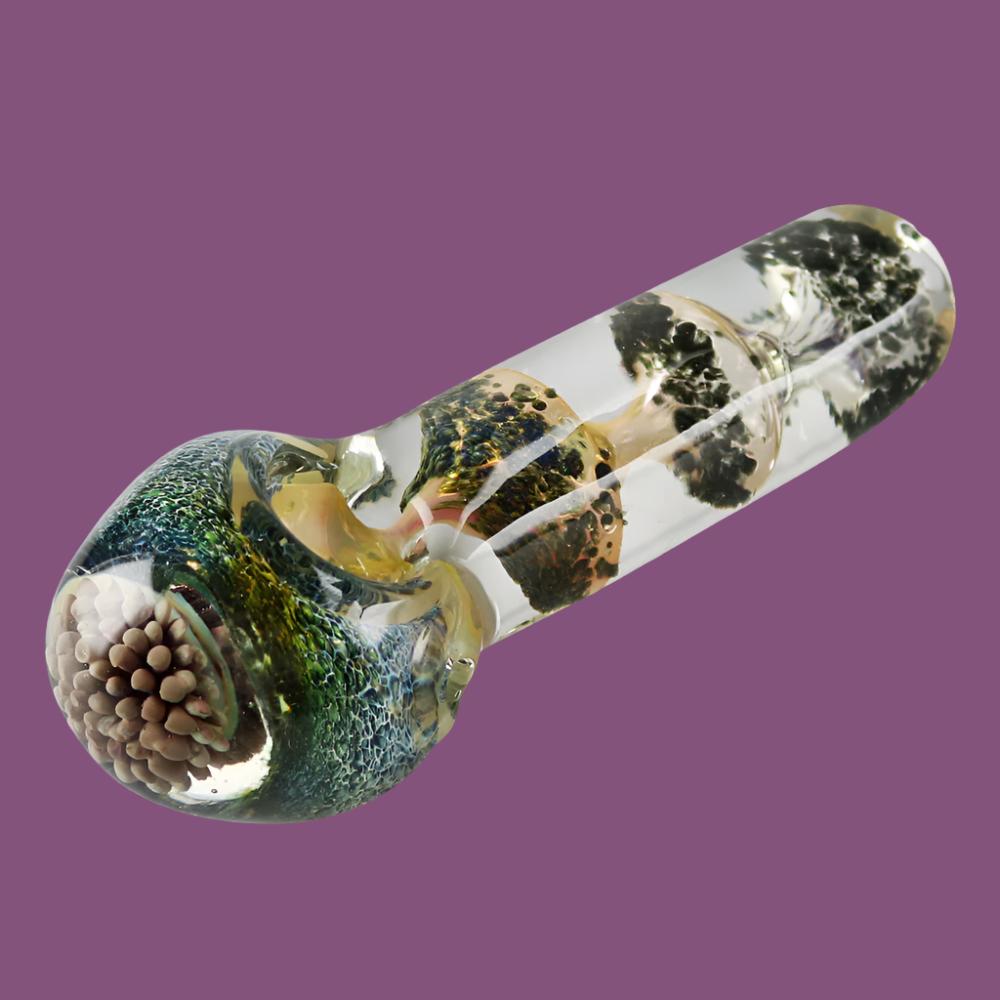 Fritted Glass Spoon Pipe