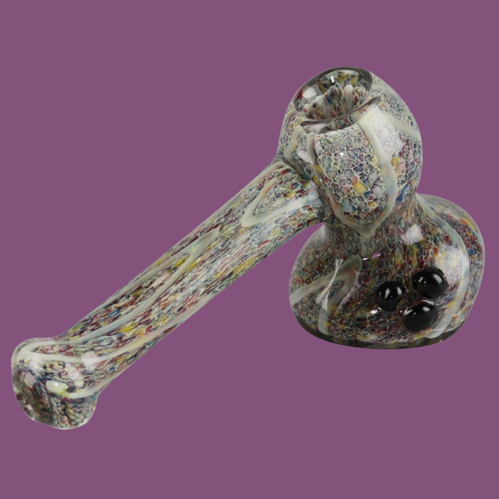 Rainbow Speckled Hammer Bubbler