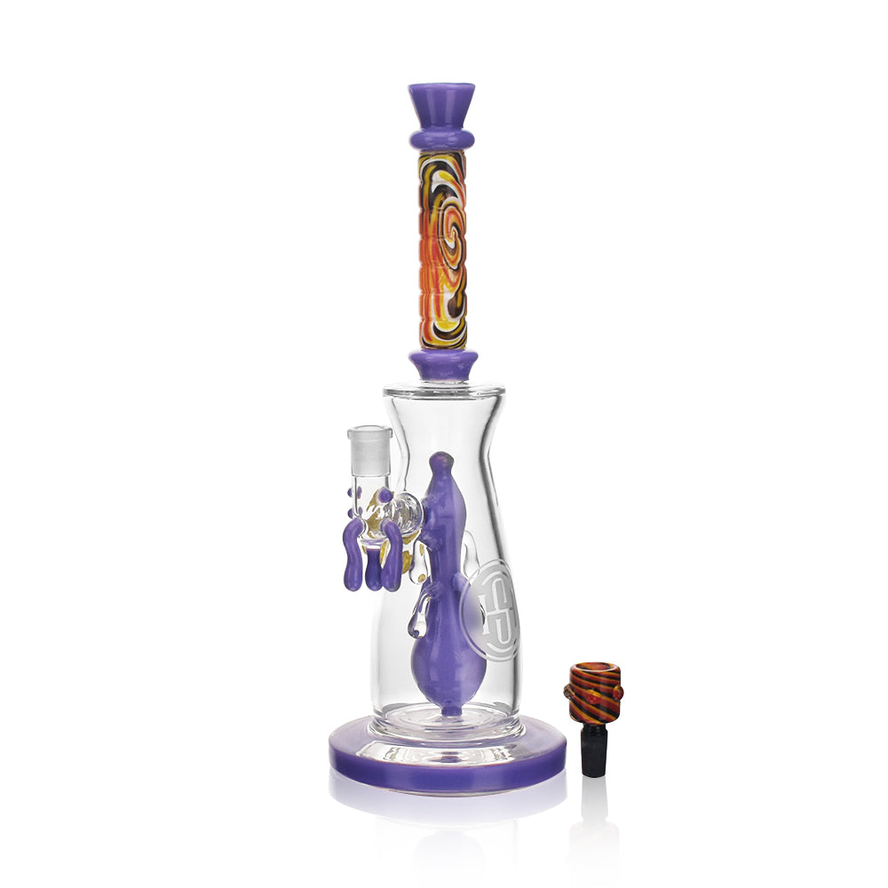 High Society | Jupiter Premium Wig Wag Waterpipe (Slime Purple)