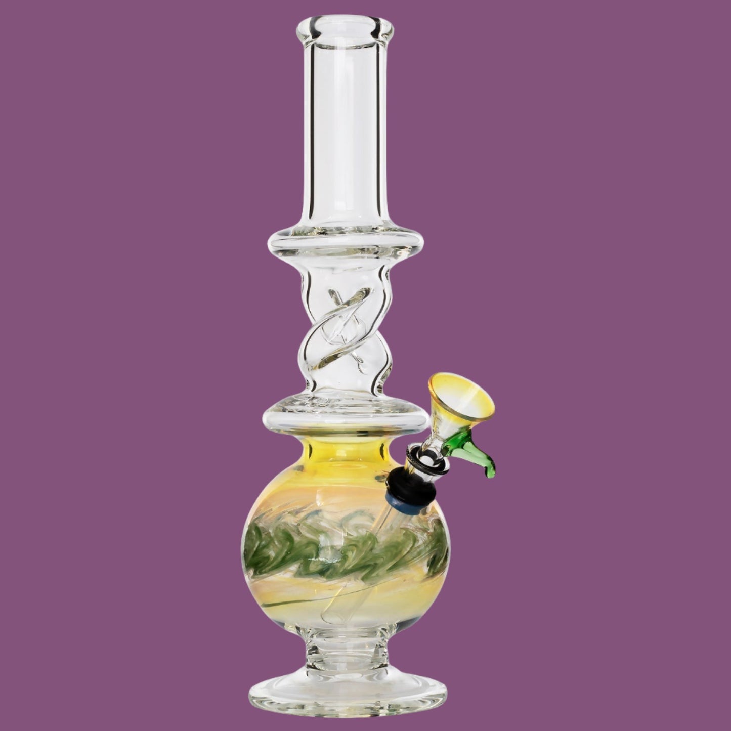 LA Pipes "The Typhoon Twister" Glass Bong