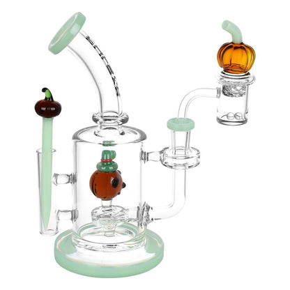 Pulsar Pumpkin Patch Glass Dab Rig Set - 8" / 14mm F