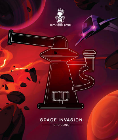 Space King Glass - 'Space Invasion' UFO Bong