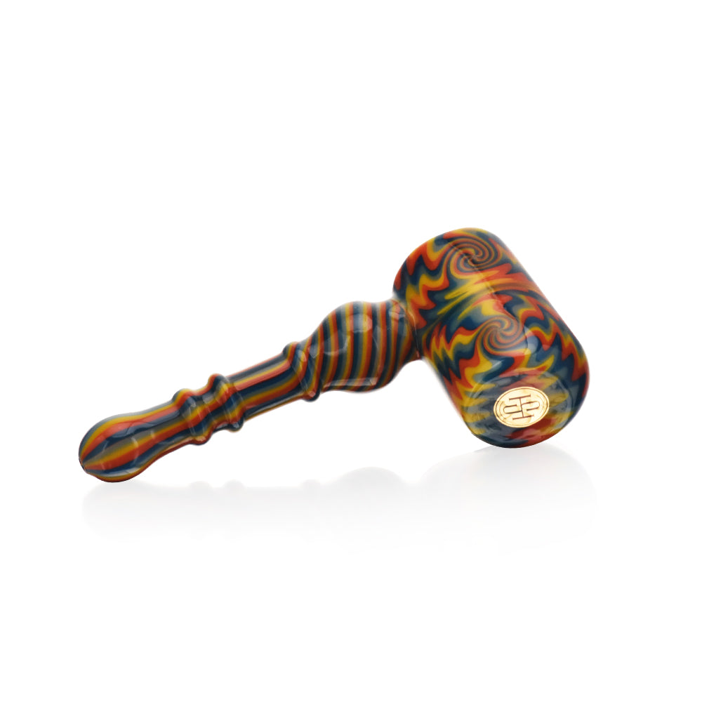 High Society | Eris Premium Wig Wag Bubbler (White Rainbow)