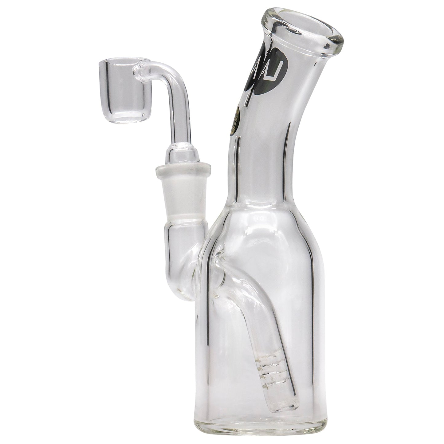 LA Pipes Compact Bent Neck Concentrate Waterpipe