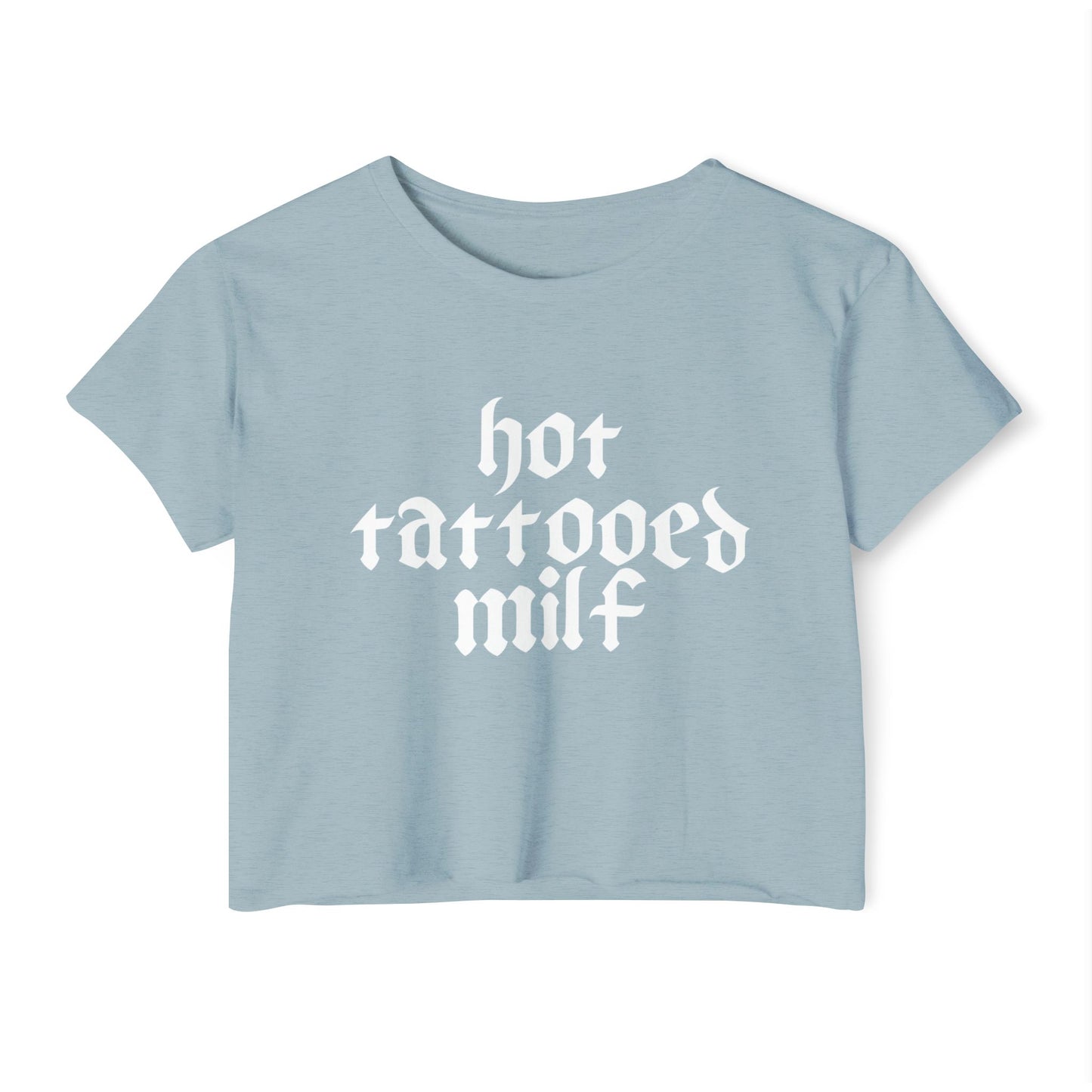 Hot Tattooed Milf Women's Festival Crop Top