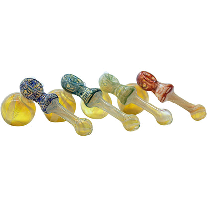 LA Pipes "Raked Hammer" Fumed Hammer Bubbler Pipe (Various Colors)