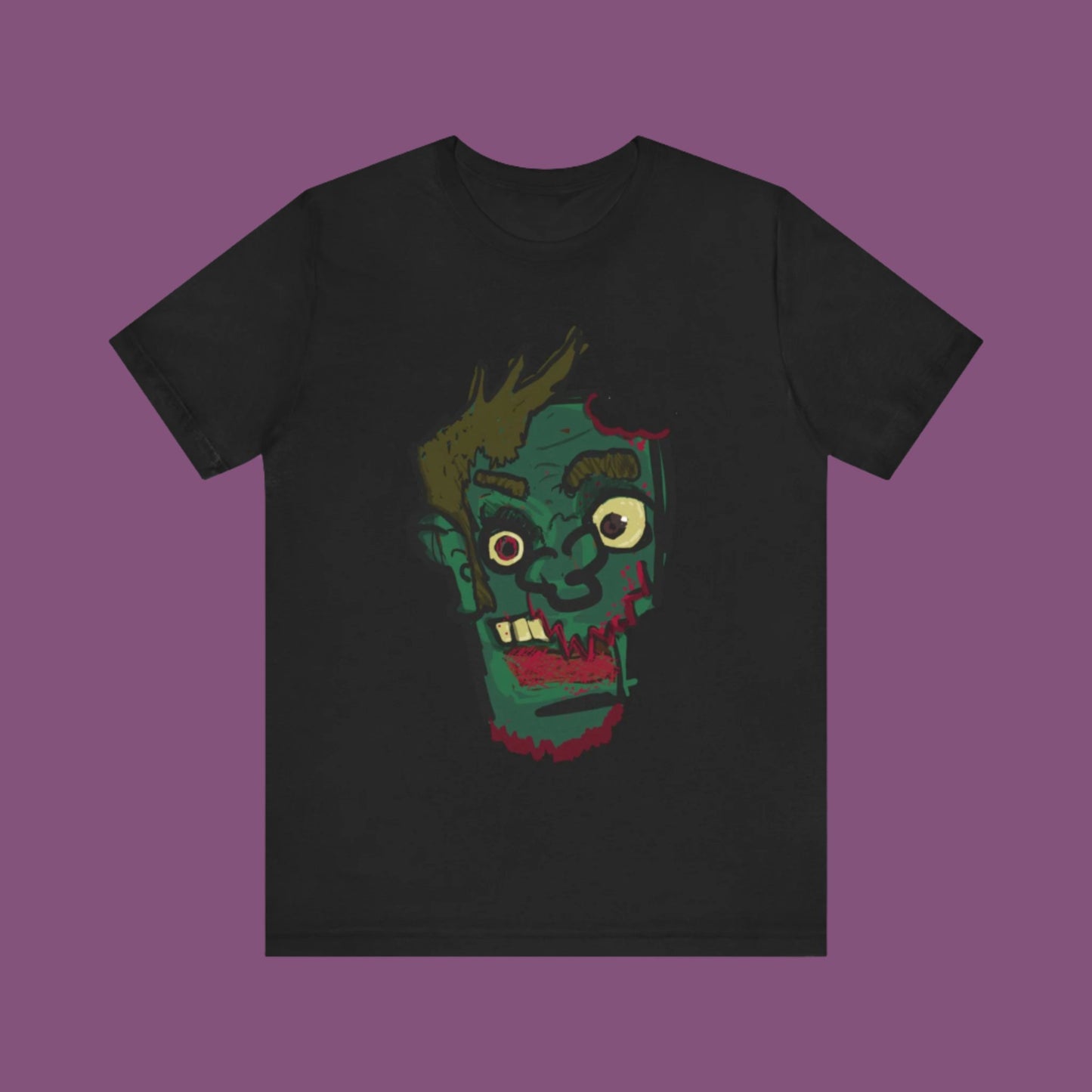 Zombie Head Unisex Jersey Short Sleeve Tee