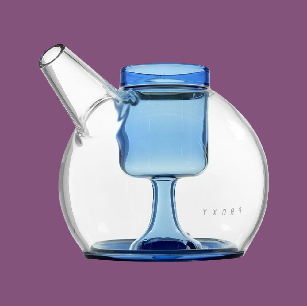 Puffco Proxy Ripple Glass Bubbler Attachment - 3.5" / Sea