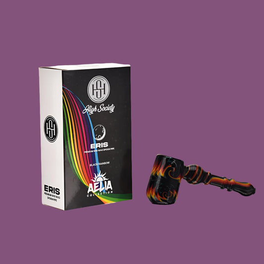 High Society | Eris Premium Wig Wag Bubbler (Black Rainbow V1)