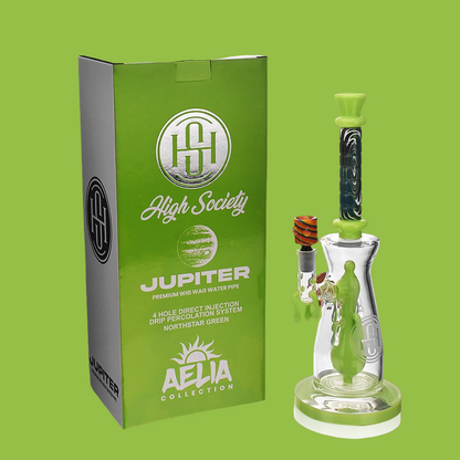 High Society | Jupiter Premium Wig Wag Waterpipe (Slime Green)