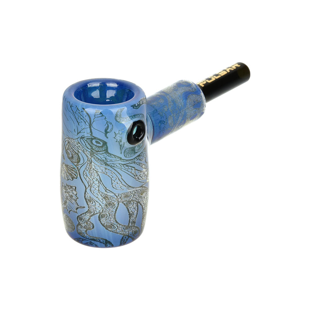 Pulsar Inside Print Glass Mini Hammer Bubbler | Octopus | 3.5"