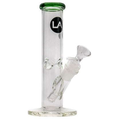 LA Pipes Straight Shooter Bong - Multiple Colors - 8"