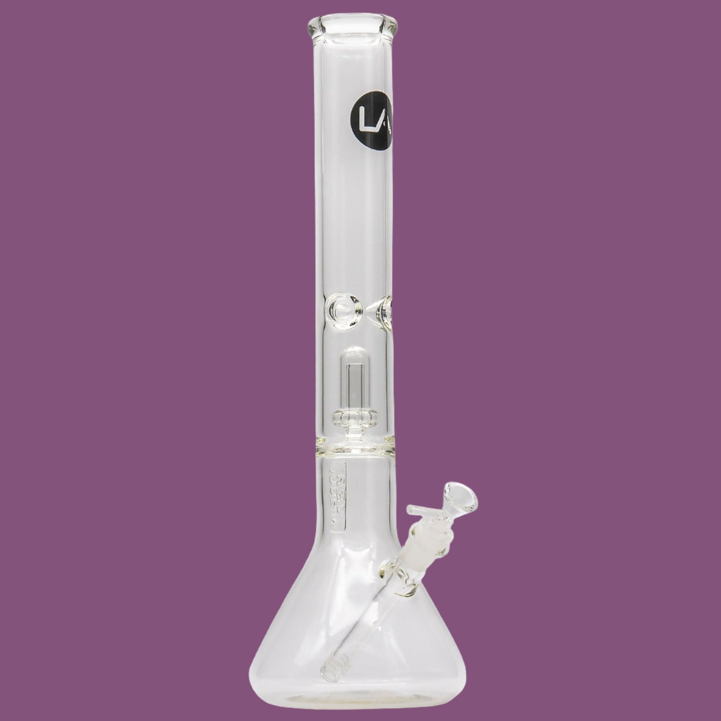 LA Pipes Thick Glass Beaker Showerhead Perc Bong