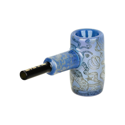 Pulsar Inside Print Glass Mini Hammer Bubbler | Octopus | 3.5"