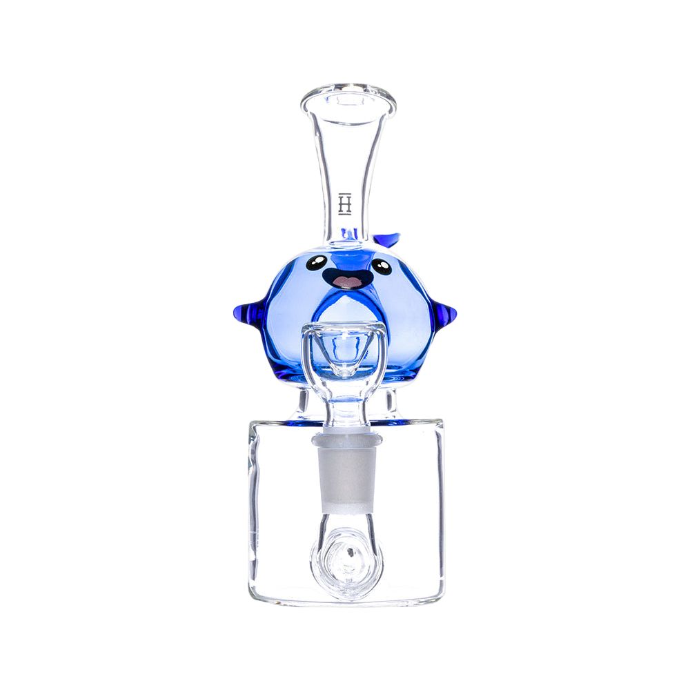 Hemper Blue Whale Glass Water Pipe - 6.25" / 14mm F