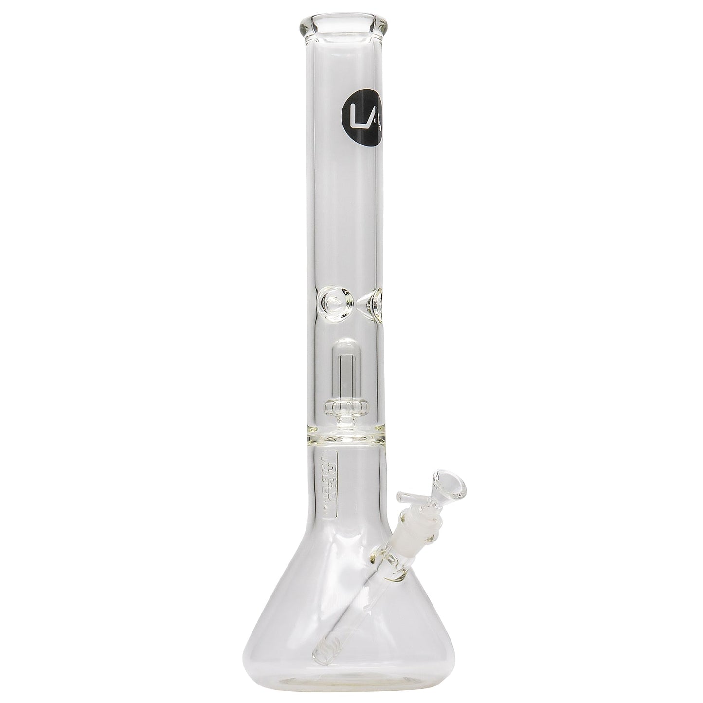 LA Pipes Thick Glass Beaker Showerhead Perc Bong