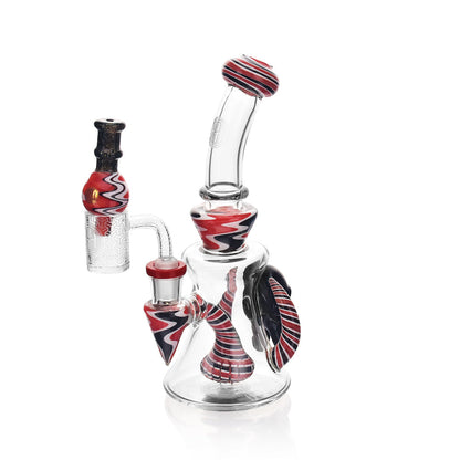 High Society - Tulu Premium Wig Wag Concentrate Rig (Red & Black)