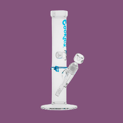 Cookies Original Straight Tube Glass Water Pipe | 13.25" | 14mm F