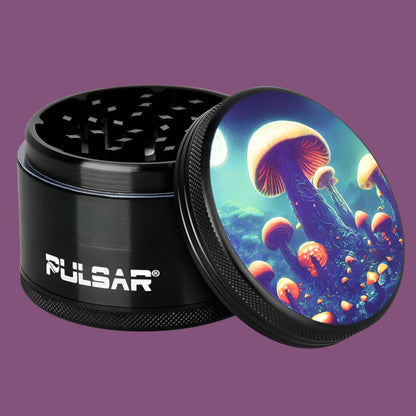 Pulsar Artist Series Metal Grinder - Planet Fungi / 4pc / 2.5"