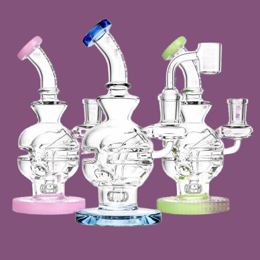 Pulsar Mini Egg Dab Rig - 7" / 14mm F / Colors Vary