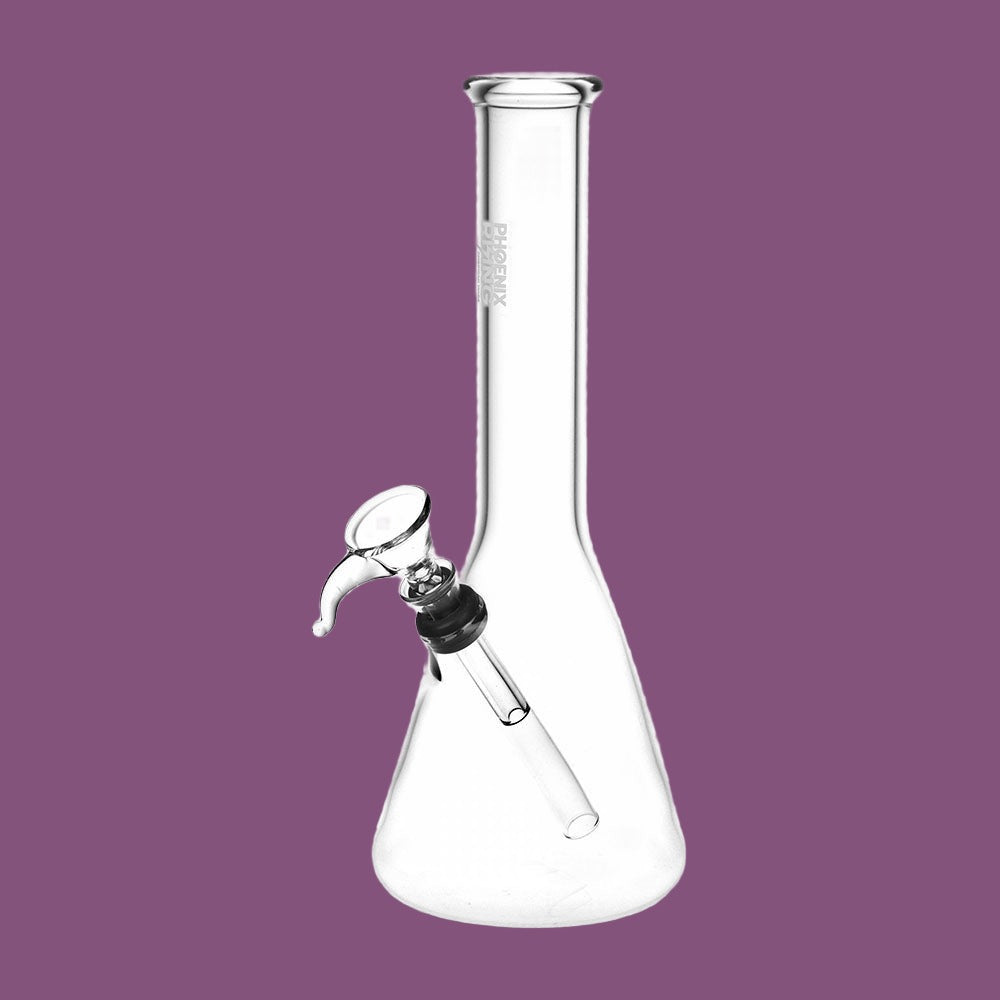 Phoenix Rising Pequeño Beaker Water Pipe - 9.25" / Clear