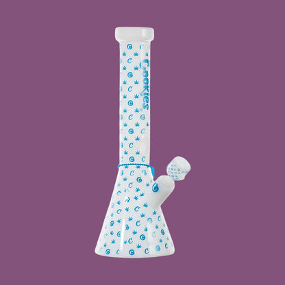 Cookies V Beaker Glass Water Pipe | 13.75" | 14mm F