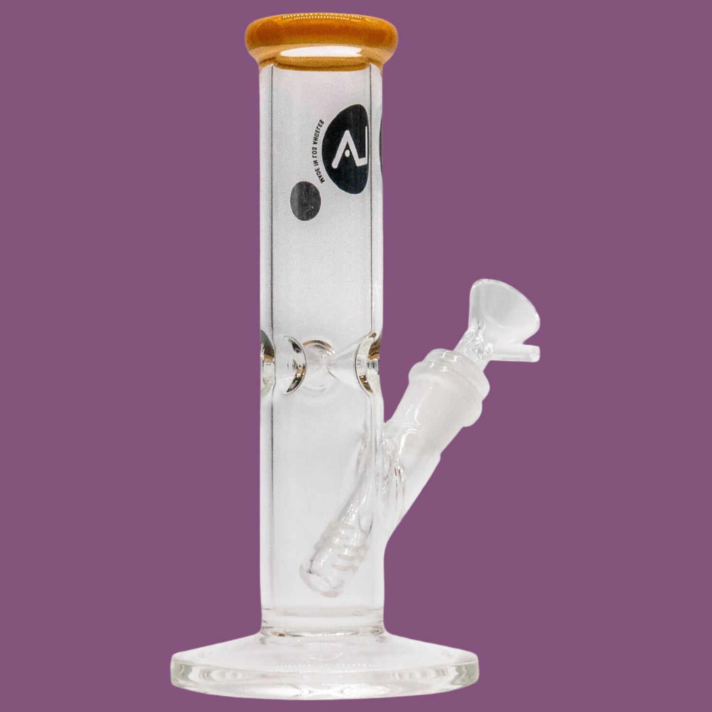 LA Pipes Straight Shooter Bong - Multiple Colors - 8"