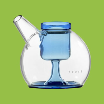 Puffco Proxy Ripple Glass Bubbler Attachment - 3.5" / Sea