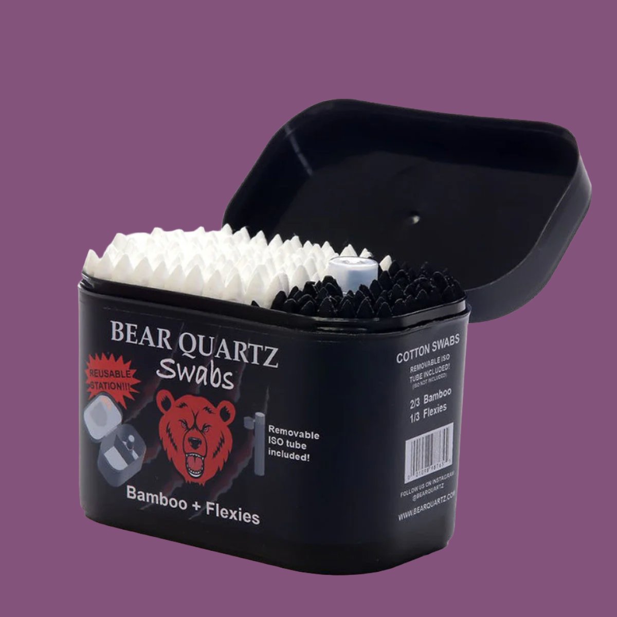 Bear Quartz Swabs Kit Reusable Cleaning Station | 6pc Set